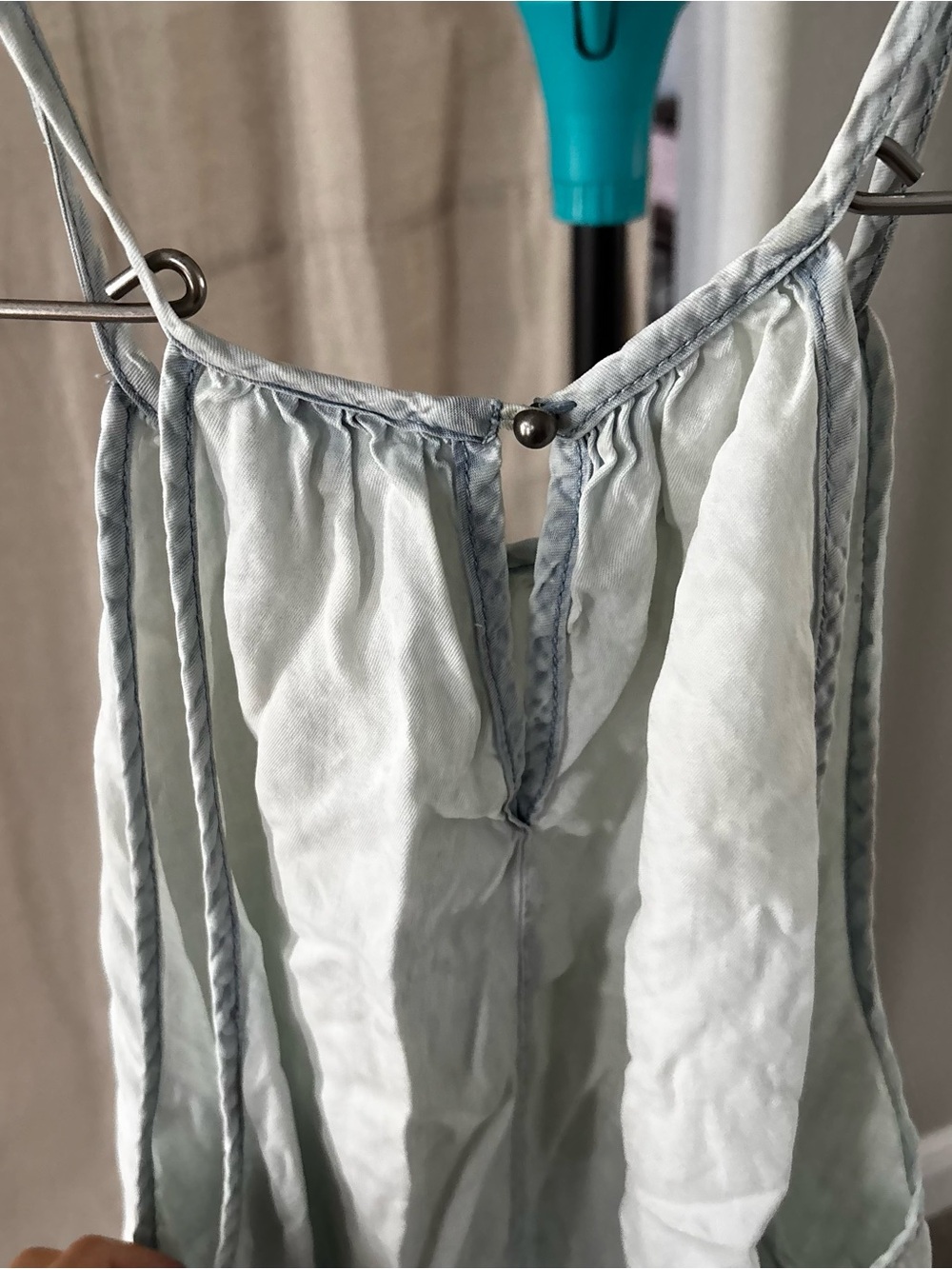 Light Blue Sleeveless Linen Tank - Mossimo - Picture 4 of 7